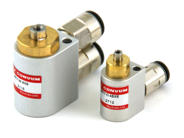 Miniature air cylinder with push-in connector MKY