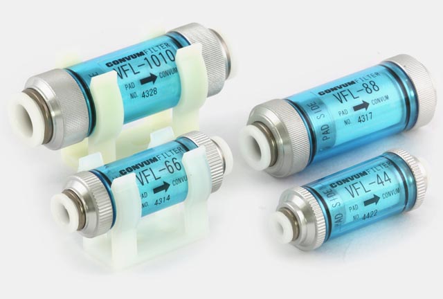 Vacuum in-line filters with coupling VFL